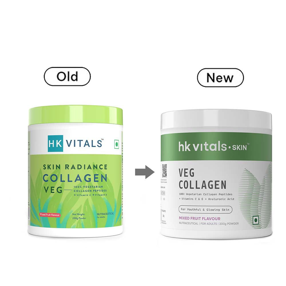 HK Vitals Skin Radiance Collagen Powder Veg - (Mixed Fruit) | Grocsy