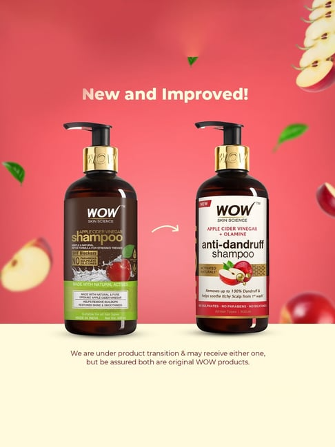 Wow Skin Science Apple Cider Vinegar Shampoo | Grocsy