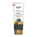 Wow Skin Science Charcoal & Hyaluronic Acid Detox Face Scrub | Grocsy