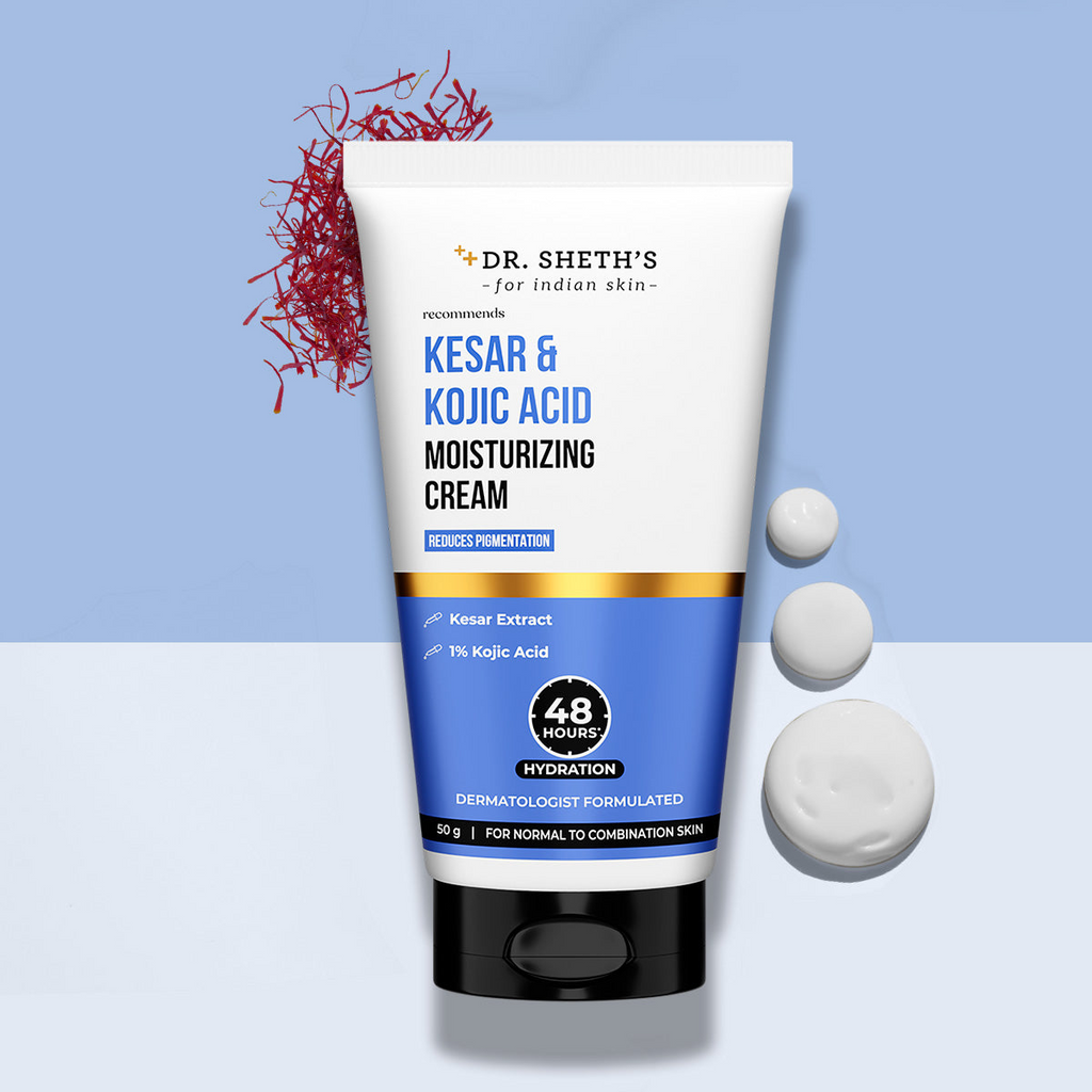 Dr. Sheth's Kesar & Kojic Acid Moisturizing Cream | Grocsy