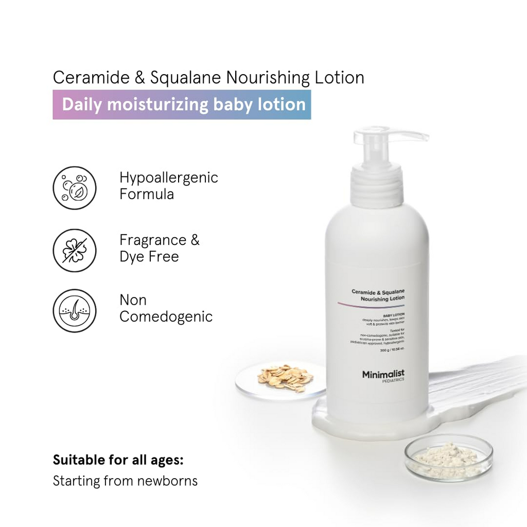 Minimalist Ceramide & Squalane Nourishing Baby Lotion | Grocsy