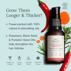 Juicy Chemistry Chilli Horsetail and Blackseed Hair Oil | Grocsy