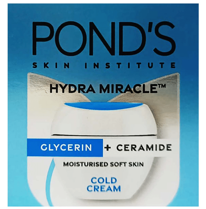Pond's Hydra Miracle Glycerin+Ceramide Moisturised Soft Skin Cold Cream | Grocsy