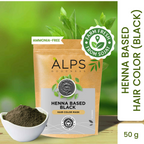 Alps Goodness Henna Based Hair Color Powder - Black | Grocsy