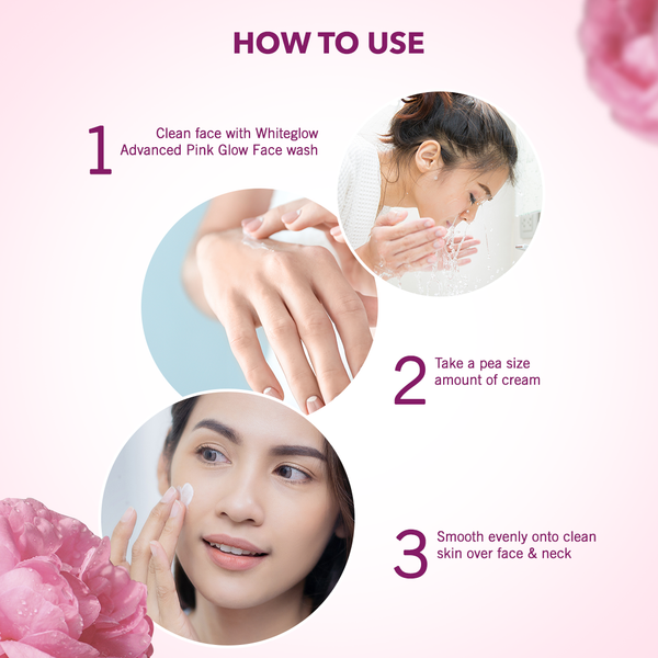 Lotus Herbals Whiteglow Advanced Pink Glow Brightening Cream | SPF 25 | PA+++ | Grocsy