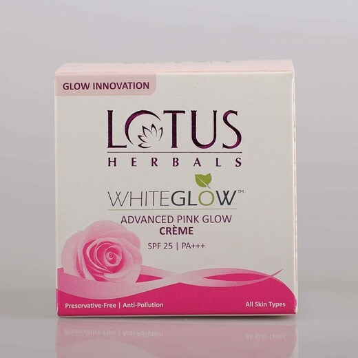 Lotus Herbals Whiteglow Advanced Pink Glow Brightening Cream | SPF 25 | PA+++ | Grocsy