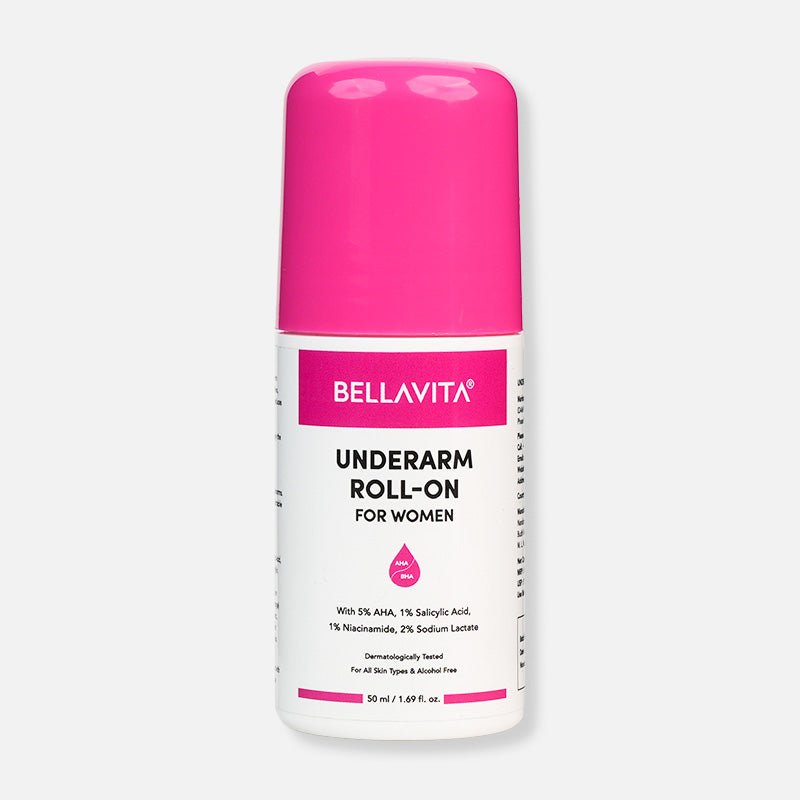 Bella Vita Deo White Natural Underarm Roll On Deodorant for Women | Grocsy