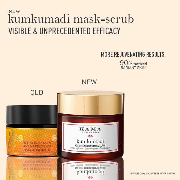 Kumkumadi Youth-Clarifying Mask-Scrub, 2 in 1 Mask Scrub | Grocsy