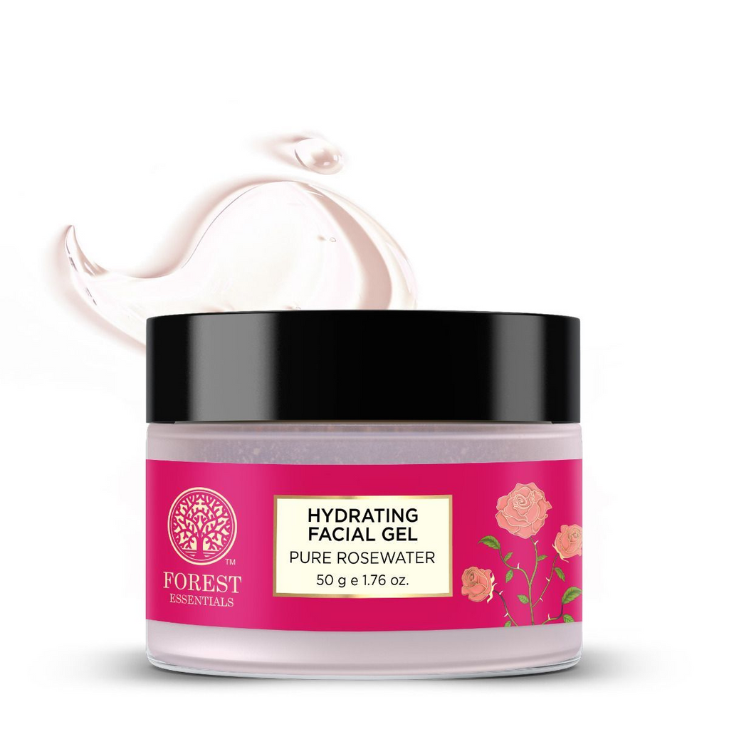 Forest Essentials Light Hydrating Facial Gel Pure Rosewater | Grocsy