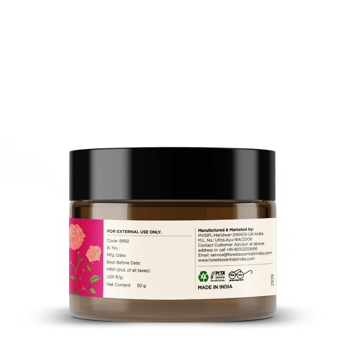 Forest Essentials Light Hydrating Facial Gel Pure Rosewater | Grocsy