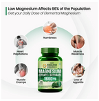 Himalayan Organics Magnesium Citrate+Glycinate Tablets (1660mg)