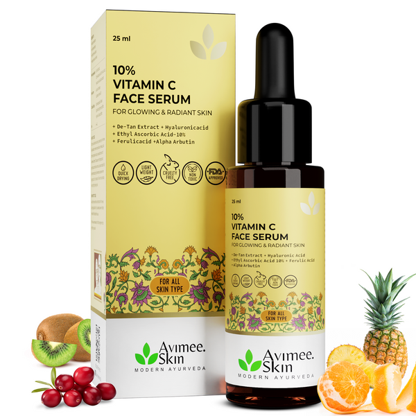 Avimee Herbal Vitamin C Serums For Face: Glowing Skin & Anti-Aging Benefits | Grocsy