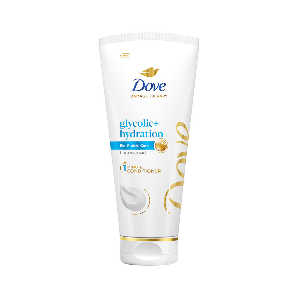 Dove Glycolic + Hydration Conditioner With 5% Hydra-Glycol For Upto 100 Hours Of Hydrated, Fluid Hair | Grocsy