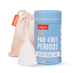 Sirona Reusable Menstrual Cup with Pouch | Grocsy