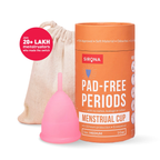 Sirona Reusable Menstrual Cup with Pouch | Grocsy