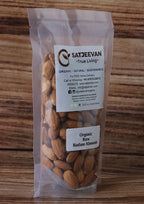 Satjeevan Organic Raw Badam Almonds | Grocsy