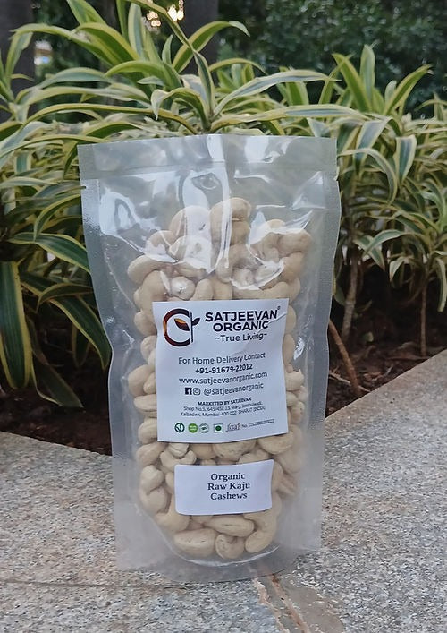 Satjeevan Organic Raw Kaju Cashews | Grocsy