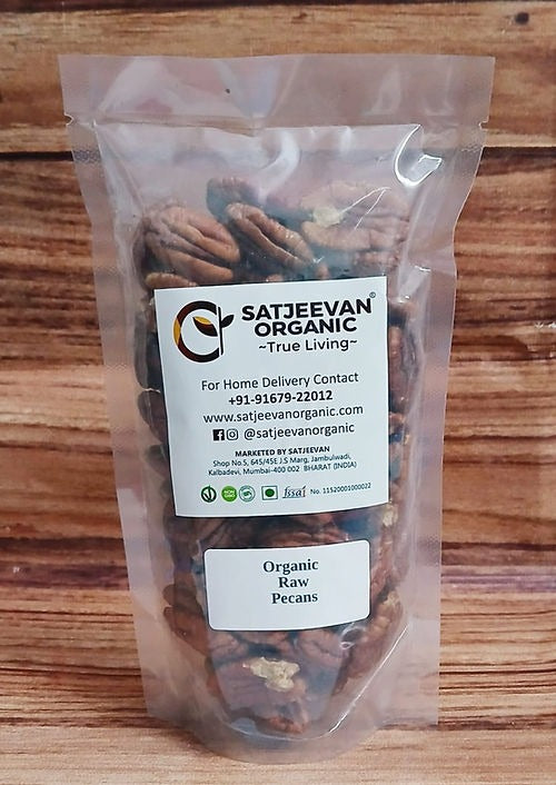 Satjeevan Organic Raw Pecans | Grocsy