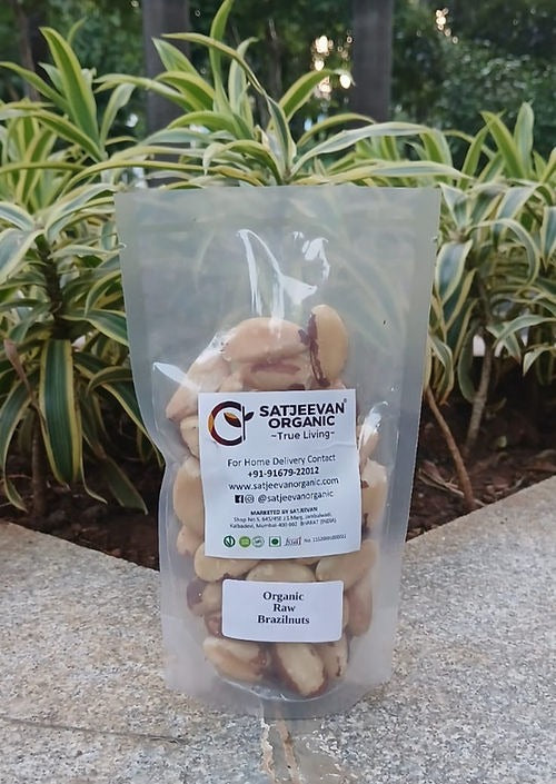 Satjeevan Organic Raw Brazilnuts | Grocsy