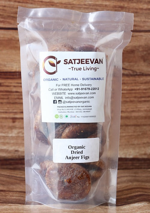 Satjeevan Organic Dried Anjeer Figs | Grocsy