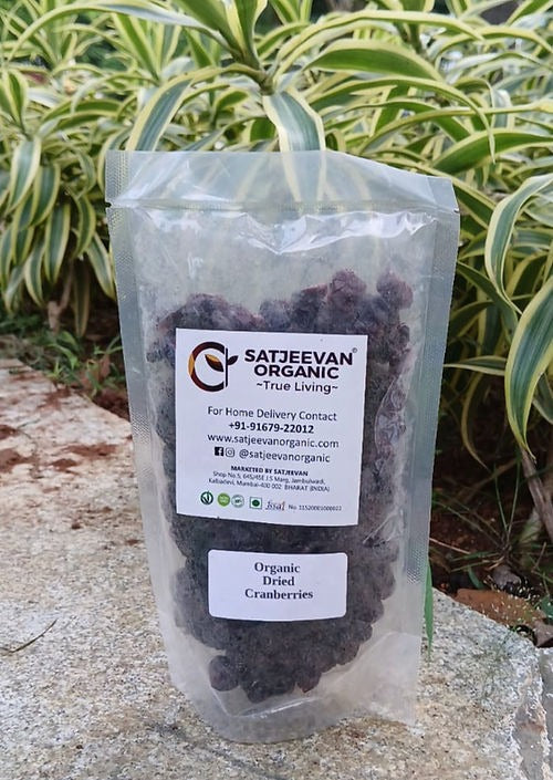 Satjeevan Organic Dried Cranberries | Grocsy