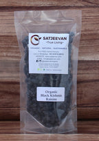 Satjeevan Organic Black Kishmis Raisins | Grocsy