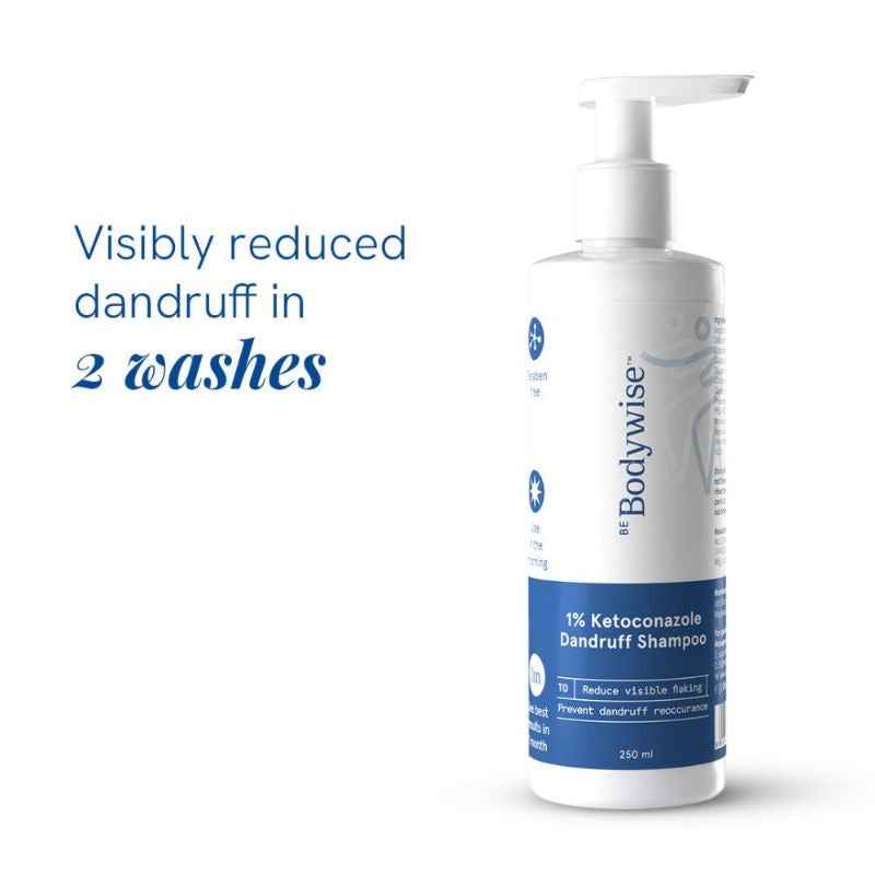 BeBodywise 1% Ketoconazole Dandruff Shampoo For Smooth & Frizz Free Hair | Grocsy