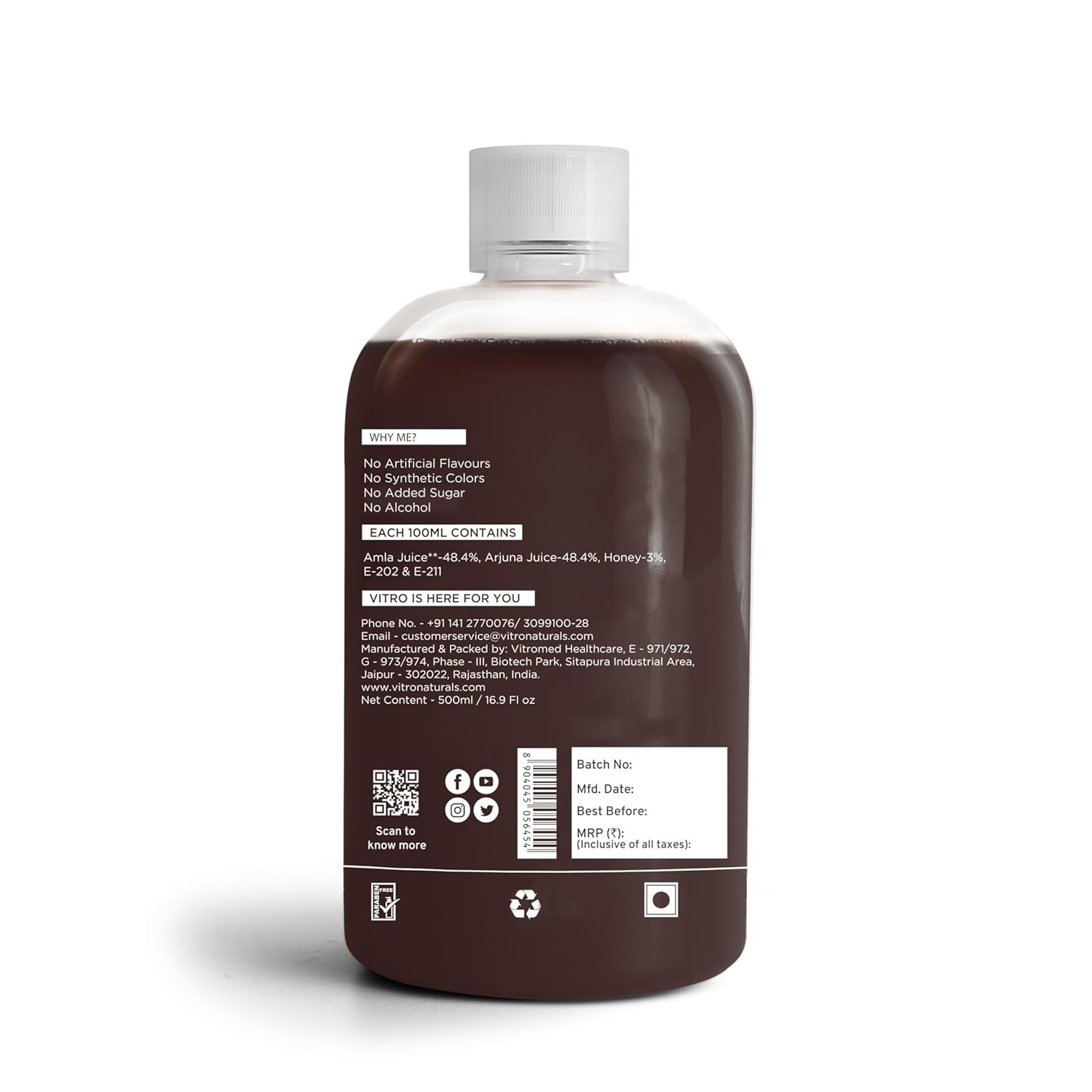 Vitro Naturals I Am Healing Amla Arjuna Juice | Grocsy