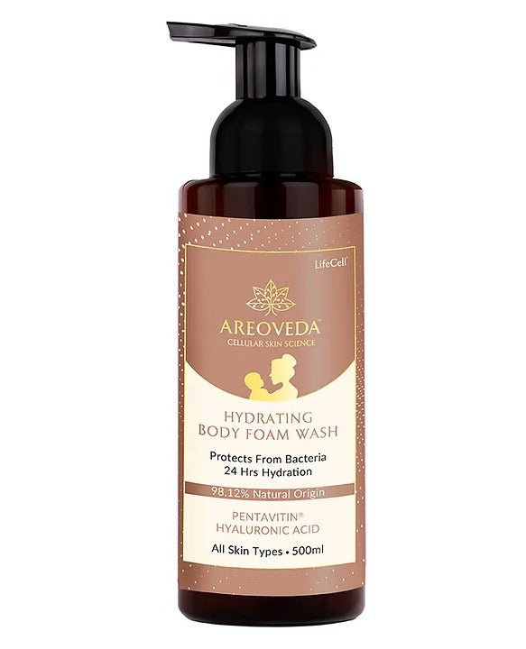 AreoVeda Hydrating Body Foam Wash For Moms | Grocsy