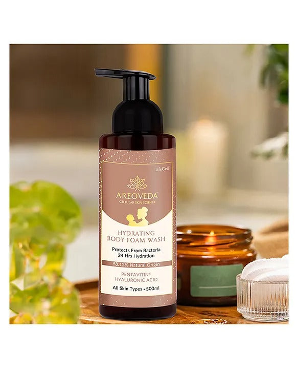 AreoVeda Hydrating Body Foam Wash For Moms | Grocsy