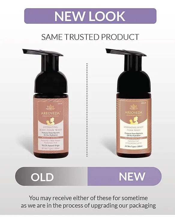 AreoVeda Hydrating Body Foam Wash For Moms | Grocsy