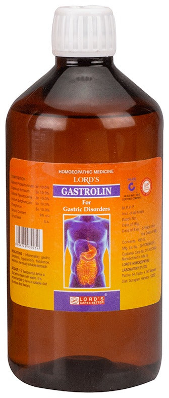Lord's Homeopathy Gastrolin Syrup | Grocsy
