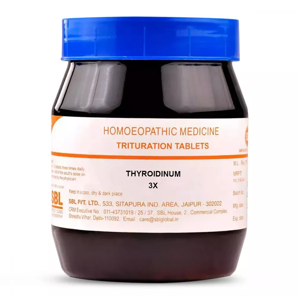 SBL Homeopathy Thyroidinum Trituration Tablets | Grocsy