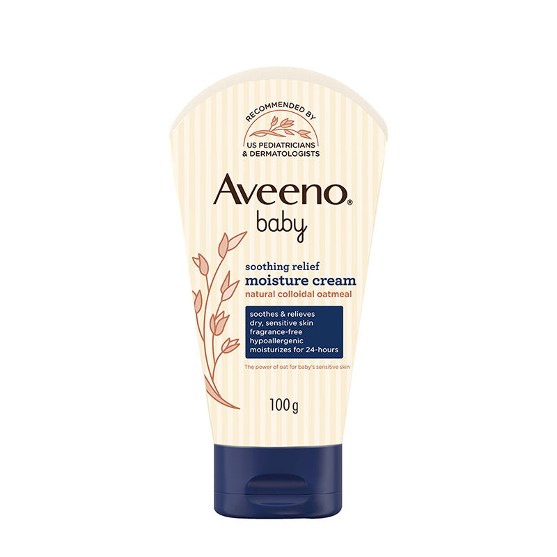 Aveeno Baby Soothing Relief Moisture Cream, 24-Hour Protection for Dry, Itchy or Sensitive Skin | Grocsy