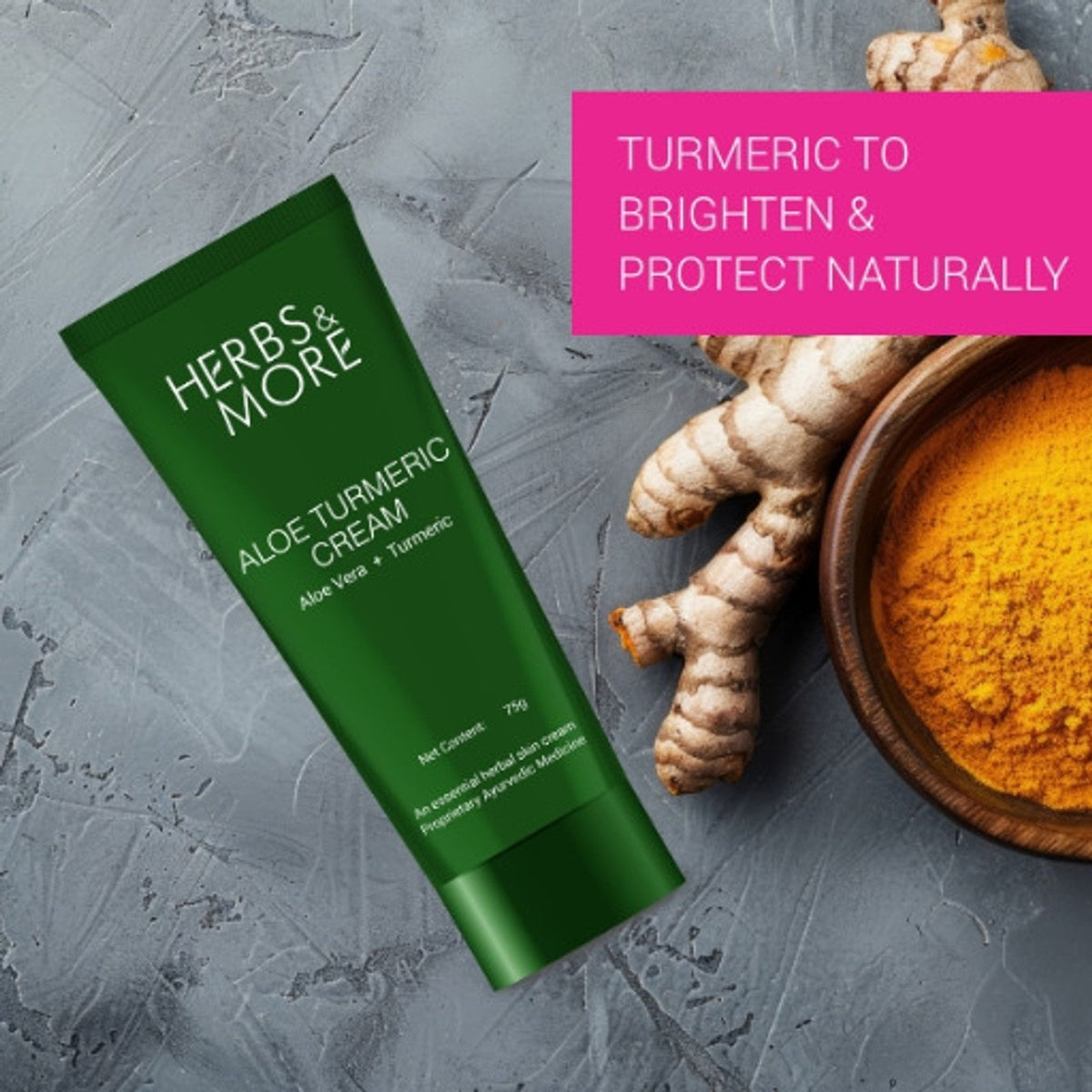 Herbs & More Aloe Turmeric Cream | Grocsy