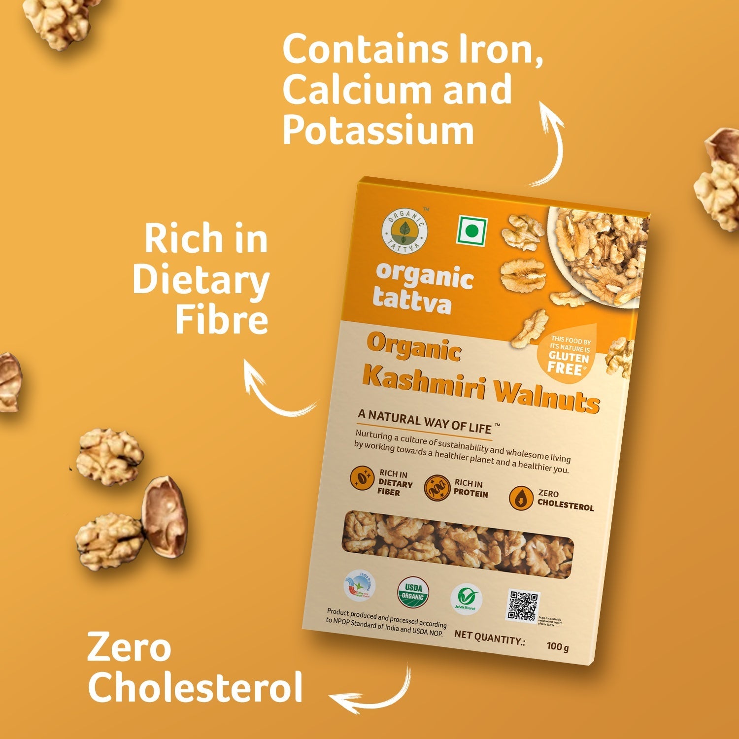 Organic Tattva Walnuts | Grocsy