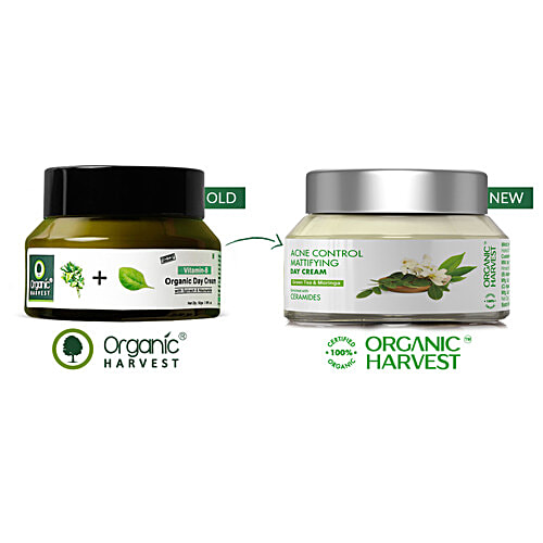 Organic Harvest Vitamin B Organic Day Cream with Spinach and Niacinamide | Grocsy