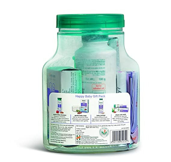 Himalaya Babycare Gift Jar | Baby Soap, Shampoo, Rash Cream & Powder Set | Complete Newborn Gift - Swadesiicart