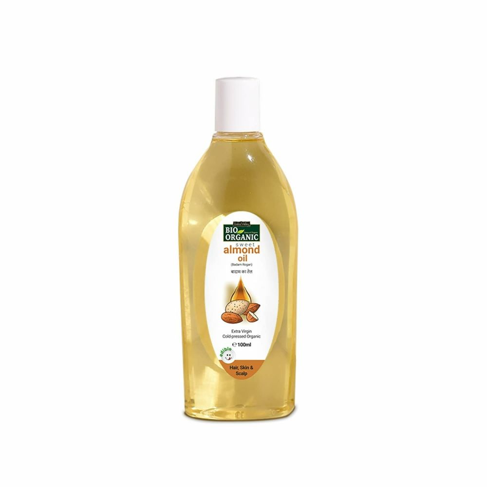 Indus Valley Bio Organic Cold Pressed Sweet Almond Oil | Grocsy
