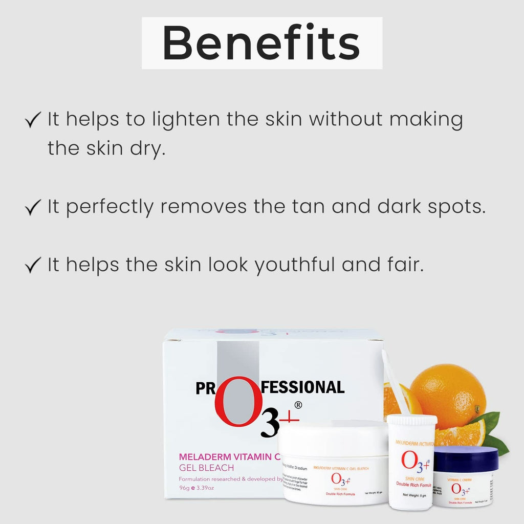 Professional O3+ Meladerm Vitamin C Gel Bleach | Grocsy