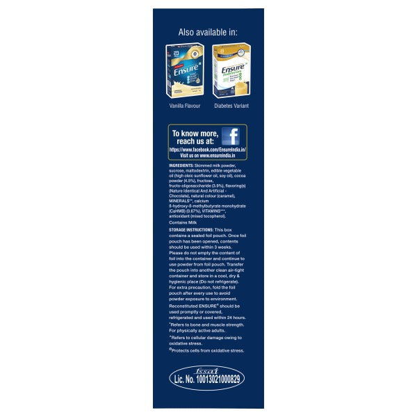 Ensure Nutritional Powder Chocolate Flavour | Grocsy