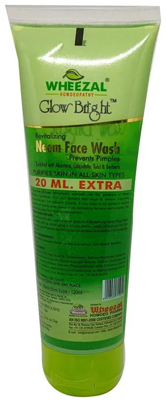 Wheezal Glow Bright Neem Face Wash | Grocsy