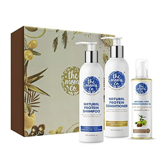 The Moms Co Natural Anti-Hair Fall Complete Care Kit | Grocsy