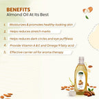 Indus Valley Bio Organic Cold Pressed Sweet Almond Oil | Grocsy