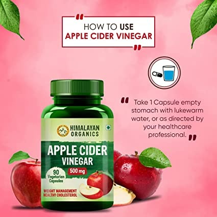 Himalayan Organics Apple Cider Vinegar 500 mg Capsules | Grocsy