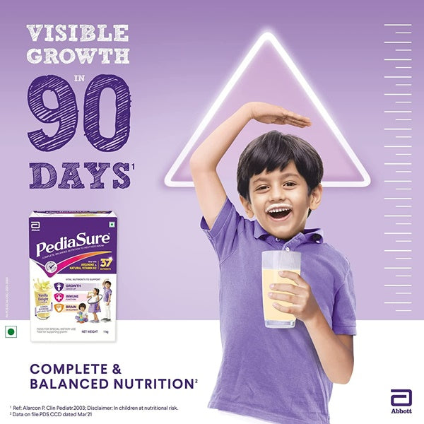 PediaSure Health and Nutrition Drink Powder for Kids Growth (Vanilla) | Grocsy