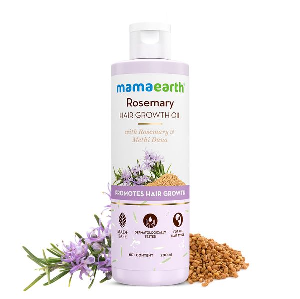 Mamaearth Rosemary Hair Growth Oil with Rosemary & Methi Dana | Grocsy