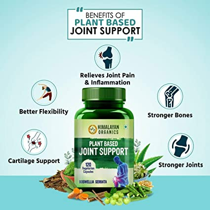 Himalayan Organics Plant Based Joint Support Vegetarian Capsules | Grocsy