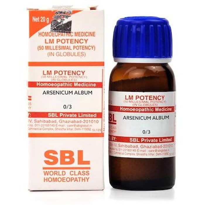 SBL Homeopathy Arsenicum Album LM Potency | Grocsy