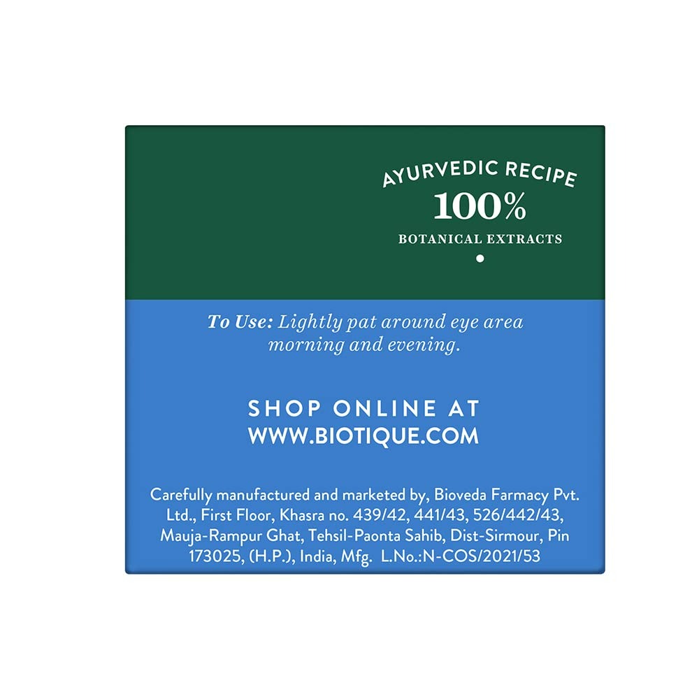 Biotique Bio Seaweed Revitalizing Anti Fatigue Eye Gel | Grocsy
